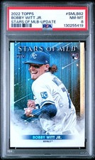 2022 TOPPS STARS OF MLB UPDATE #SMLB82 BOBBY WITT JR. PSA 8