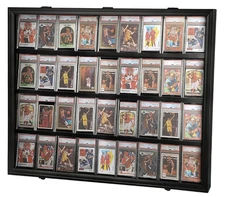 Graded Sports Card Display Case - 36 Baseball Card Display Case-Lockable Trading