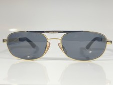 NOS Vintage POLICE Mod. 5098 Col. 01 Gold  Black Aviator Sunglasses   Grey Lens