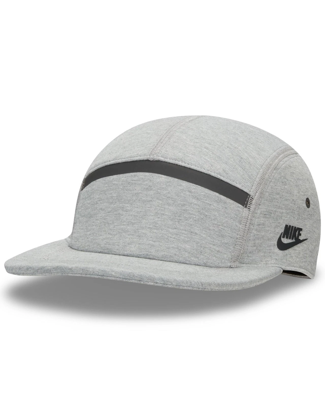 Nike Fly Cap Unstructured Tech Fleece 5 Panel Cap in Grey