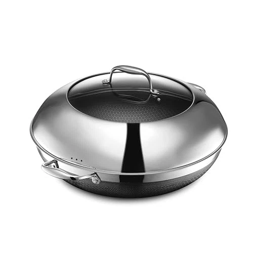 HexClad Hybrid Nonstick 14-Inch Wok with Stainless Steel Lid
Opens in a new window or tab