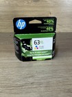HP 63 XL Trójkolorowy oryginalny wkład atramentowy do drukarki - zapieczętowany - wygasa 2023