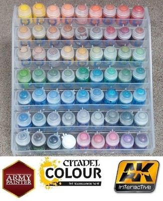 7-stufige flexible modulare Farbregale, Pro Acryl, Citadel, Vallejo + freistehend