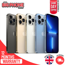 Apple iPhone 13 Pro Max - All Colours/ Storage - Unlocked - Very Good Condition