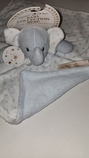 Blankets Beyond White Blue Stars Elephant Security Blanket Lovey Nunu Unisex N