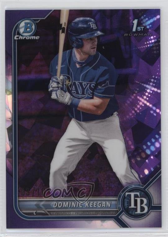 2022 Bowman Chrome Draft Sapphire Edition Purple 3/10 Dominic Keegan #BDC-9 18t1