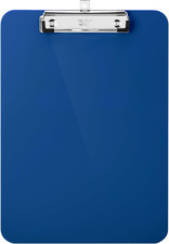 Mr Pen Plastic Clipboard 12.5 x 9 Inch Navy Blue Low Profile Metal Clip Holder