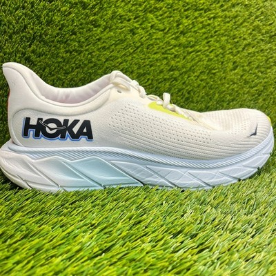 Hoka One One Arahi 7 Mens Size 9.5 White Athletic Running Walking Shoes Sneakers