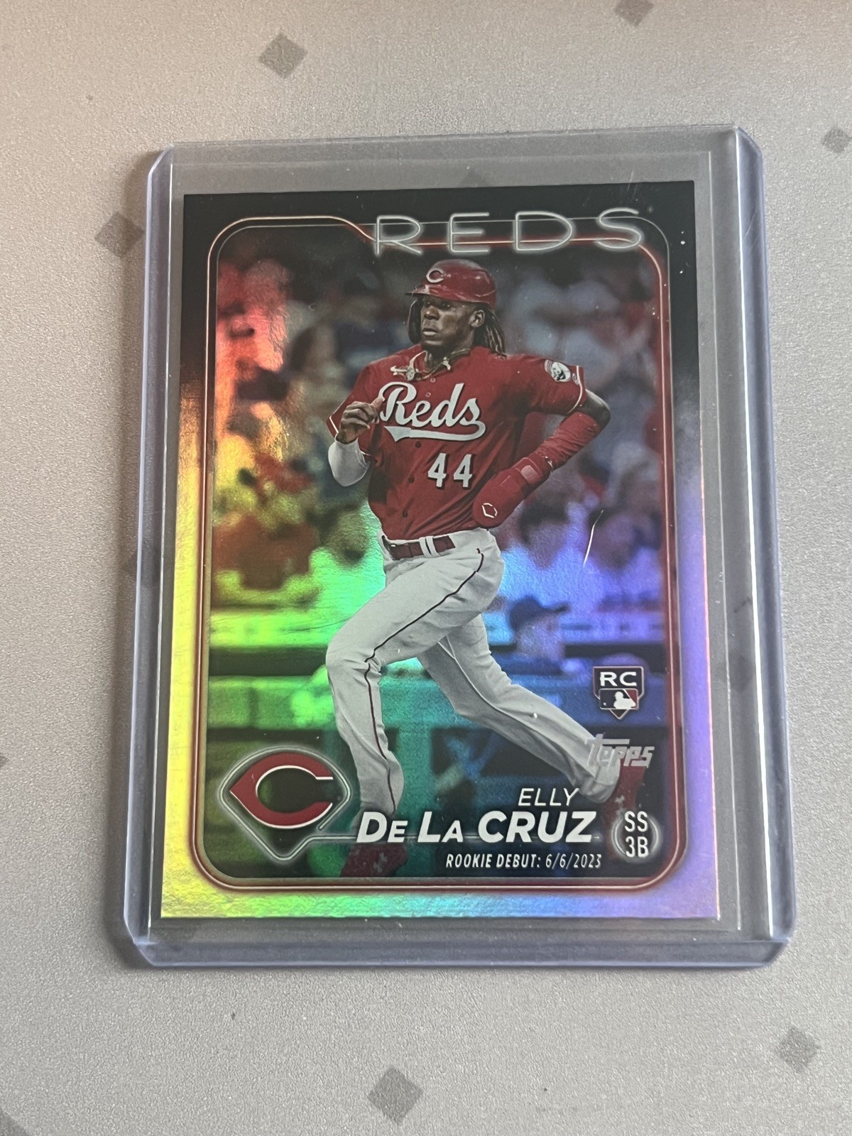 2024 Topps Update #US350 ELLY De La CRUZ "Rookie Debut" Rainbow Foil (RC) REDS