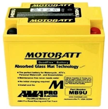 MotoBatt MB9U 12V Motorcycle Battery 11AH 140CCA AGM Powersport 1Yr Warranty