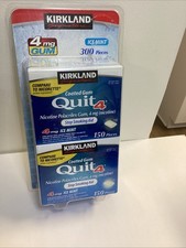 Kirkland Signature Quit 4mg Ice Mint Nicotine Gum 300pcs Exp 07/27 Read Pls