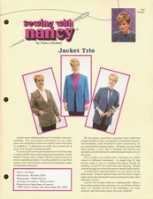 Sewing With Nancy: Jacket Trio. # 705.