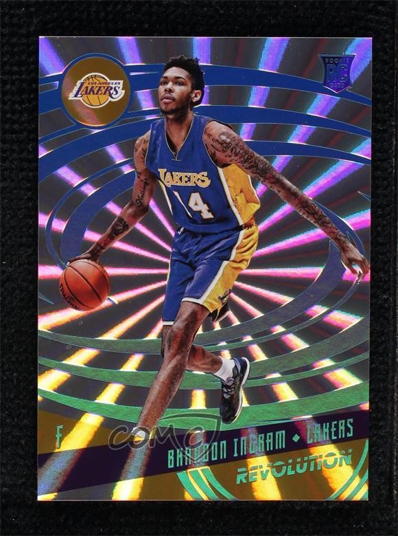 2016-17 Panini Revolution Rookies Sunburst 45/75 Brandon Ingram #118 7bo