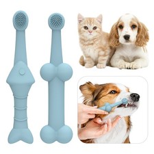 2PCS New Pet Toothbrush Cat Dog Oral Cleaning Toothbrush Anti-stone Cleaning Pet