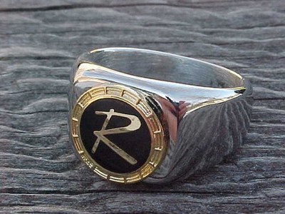 1950s-1960s AMC Rambler R Silver Chrome Ring Size #10 NOS Unique Logo Hi-Quality