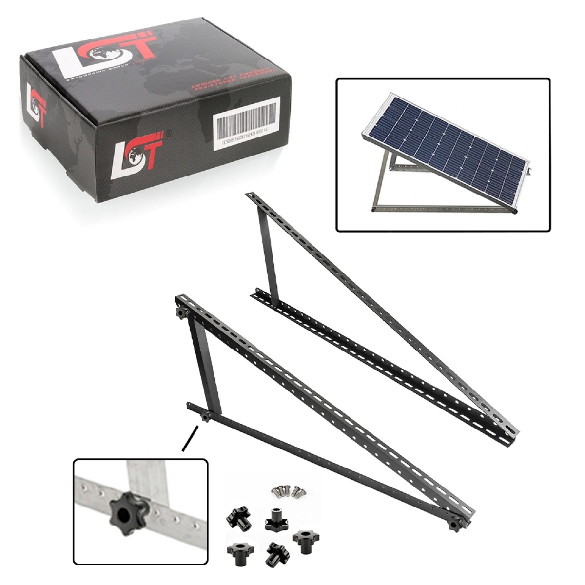 Solar Panel Solar Module Mounting 1140x2.5mm Photovoltaic Mounting Black