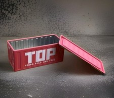 Mini Storage Box Metal Container w/Lid - Desktop Organizer - Storage Bin - New