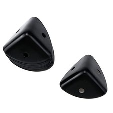 20Pcs Metal Box Corner Protectors Black 0.98"x0.98"x0.98"