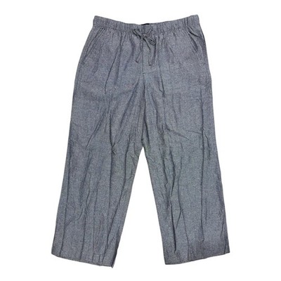 Gap Women's Lightweight Relaxed Fit Wide Leg Linen Blend Pull-On Pant