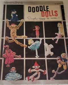 Star Doll Book No. 144; Doodle Dolls-Simple Easy To Make.  1950s Era.