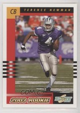 2003 Score 2003 Rookie Scorecard /500 Terence Newman #324 3pu