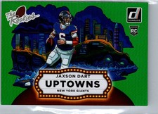 2025 Panini Donruss Rookies & Highlights Jaxson Dart Green Uptowns Case Hit SSP
