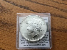 2022-D  Dan Carr Peace Dollar Hi-Relief Overstrike High Grade “Only 177 Minted”