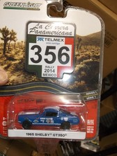 Greenlight 1/64 Rally 1965 shelby gt350 #356 blue NIB