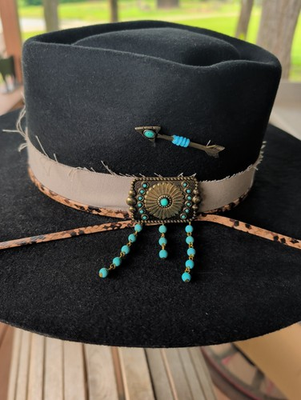 #ad Charlie Horse Laney Wilson Black Felt Sz Small 4 In Brim New Free Shipping $125.10