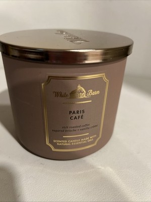 Bath & Body Works White Barn Paris Café 3-Wick Candle 14.5 oz Roasted Coffee NEW