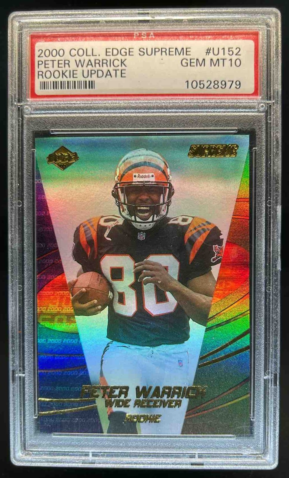 Peter Warrick Collector's Edge Supreme #U152 Rookie Update