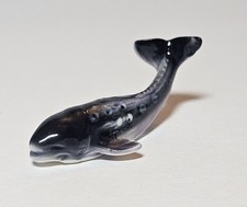 Bone China Tiny 1.5&rdquo; Whale Figurine Made in Japan minis animal Miniature