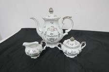 Kronester Porzellan  Kaffeekern  -  Silberhochzeit  - 3 teilig