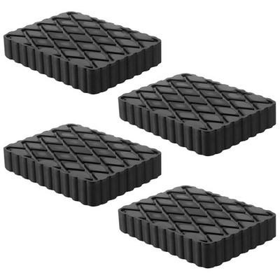 Racewill 4 Pack Solid Rubber Auto Lift Pads, Anti-Skid Block 1 inch