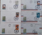 Mexico 1968 olympic sport games 6 covers FDC set as seen poor combine shipping