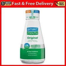 SmartMouth The Original Activated Dual-Solution Breath Rinse Mouthwash, 32 fl oz