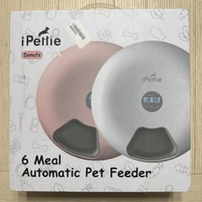 Ipettie Donut 6 Meal Automatic Pet Feeder With Programmable Timer 