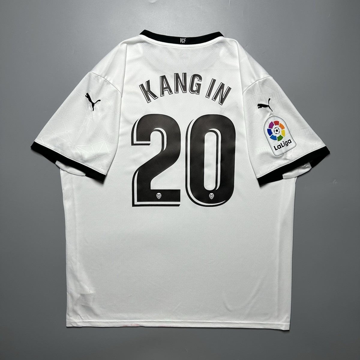 VALENCIA PUMA 2020/2021 FOOTBALL HOME JERSEY #20 LEE KANG-IN SIZE