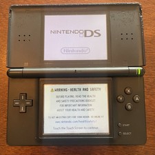 Nintendo DS Lite Handheld Console in Cobalt  Black Please see photos for marks
