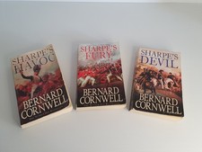 Bernard Cornwell Books X3  Sharpes Fury Sharpes Havoc & Sharpes Devil Paperback