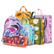 6 Pcs Compression Packing Cubes for Travel, Waterproof Luggage Organizer Wash...