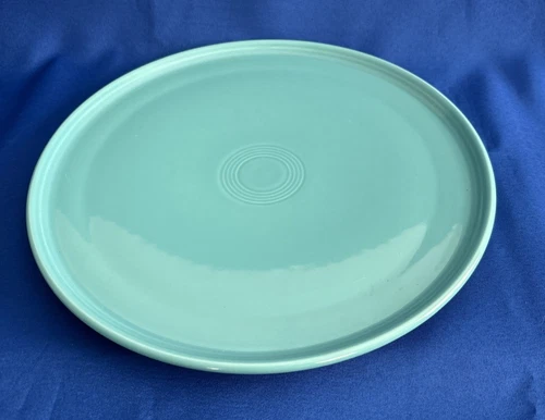 Fiesta replacement Large Round Serving platter Homer Laughlin Turquoise 12"