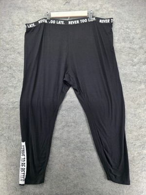 Shein Fit Leggings Womens 26 Pull On Black Activewear
