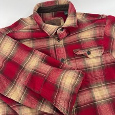 ORVIS Mens Plaid Flannel Shirt Classic Collection Long Sleeve Button Up Size M M