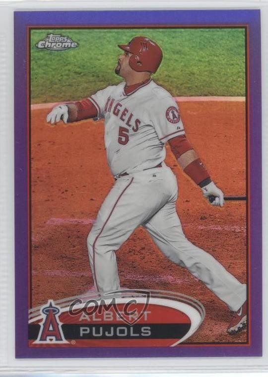 2012 Topps Chrome Retail Purple Refractor Albert Pujols #80 0v7