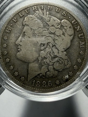 USA Morgan Silver Dollar 1886-0, VG (Very good), New Orleans Mint