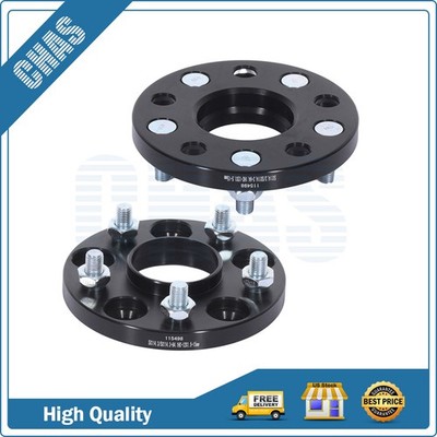 (2) 5x4.5 5x114.3 Hubcentric Wheel Spacers 15mm For Honda Accord Civic 2006-2025