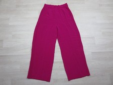 Vintage Ralph Lauren Pants Women's 6 Wide Leg Trousers 100 Silk Hot Pink