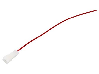 E63OK-100RD025 Kabel: Kabel mit gecrimpten Enden rot L: 250mm H05V-K 1mm2 CHEVAL