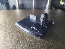 FMS FCX24 Power Wagon Interior With Skull Driver 3d Printed Unpainted Black